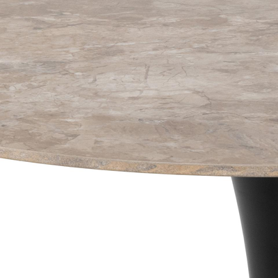 Marly ronde eettafel keramiek wit - Ø90x75 cm