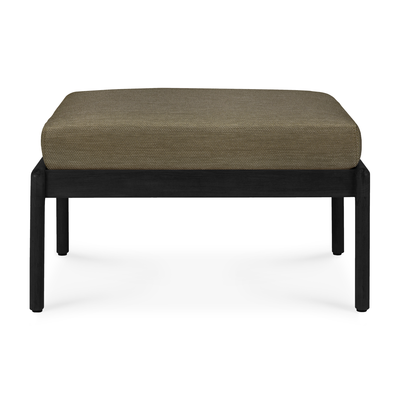 Teak Jack footstool - outdoor - zwart 
