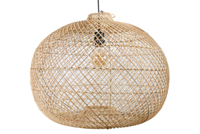 Hanglamp Ufo naturel rotan