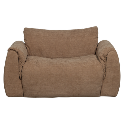 Baggy loveseat geweven chenille bruin