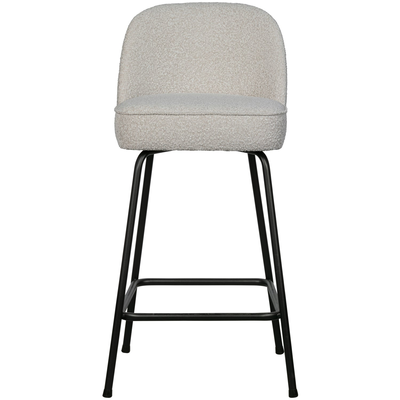 Vogue barstoel 65 cm 3d chenille middenbruin
