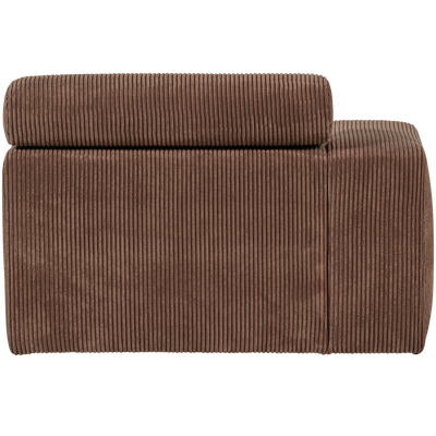 Novi chaise longue element arm links ribstof terra