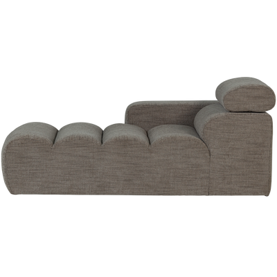 Novi chaise longue element arm links ribstof terra