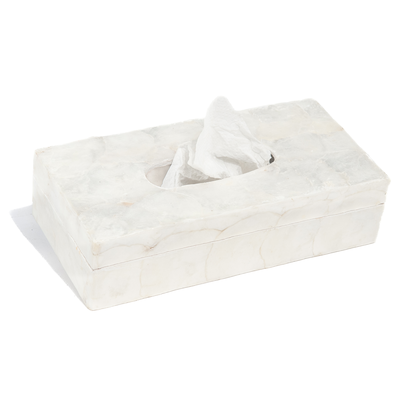 Parelmoer Tissue doos wit