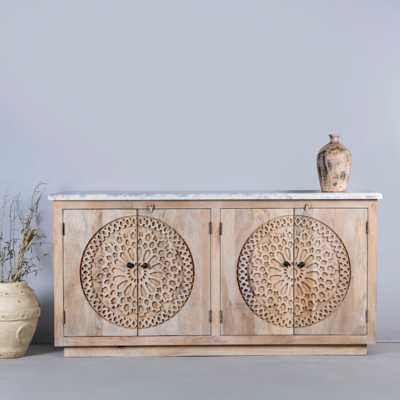 Dressoir met marmeren blad Shyla