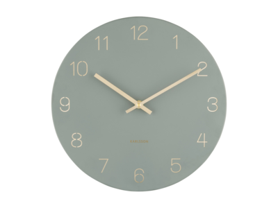 Karlsson wandklok Charm engraved numbers small