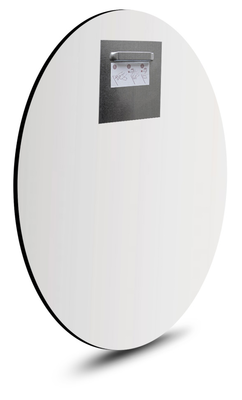 Rond schilderij aluminium Fotoshoot giraffe