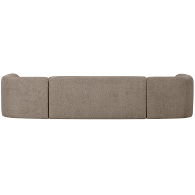 Sloping u-vorm bank off white melange