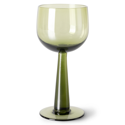 HKliving wijnglas the Emeralds hoog (set van 4)