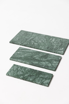 Marmer dienblad M 15x30cm - groen