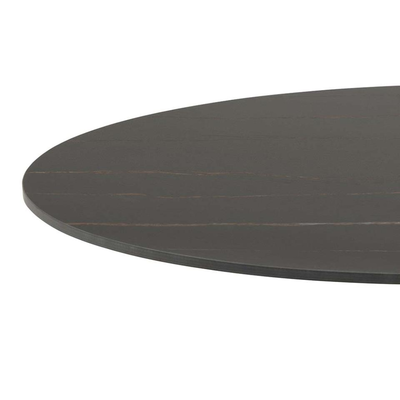 Marly ronde eettafel keramiek wit - Ø90x75 cm