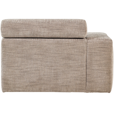 Novi chaise longue element arm links ribstof terra