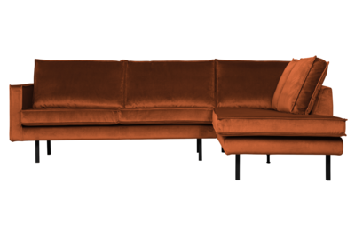 BePureHome hoekbank Rodeo fluweel