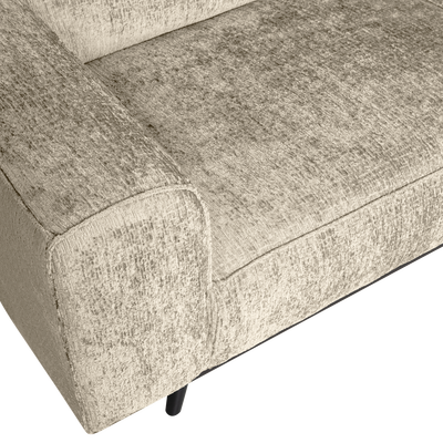 Statement hoekbank rechts chenille velvet terra