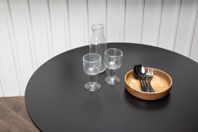 Hakaro Eetkamertafel - ø90 cm - Zwart