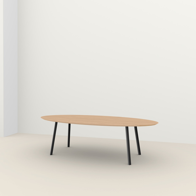 Studio HENK tafel New Classic Ovaal, zwart frame - Smart Collectie