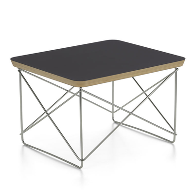 Vitra Salontafel Occasional LTR chroom onderstel, zwart