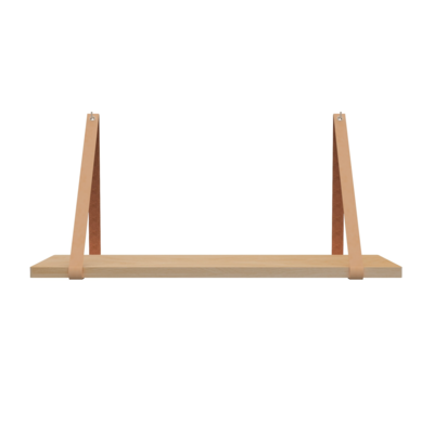 Leren plankdragers (set van 2)