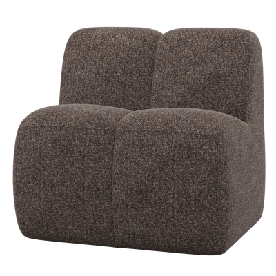 Mojo eetbank 84 cm met rugleuning wollig bruin