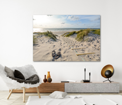 Canvas schilderijen Duinen, strand en zee