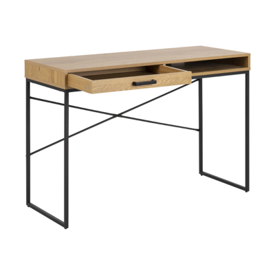 Houten bureau Vic - met opbergvak