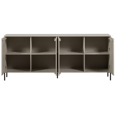 New gravure dressoir 200 cm grenen dust [fsc]
