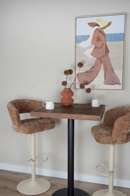 Barkruk Vince - Beige onderstel