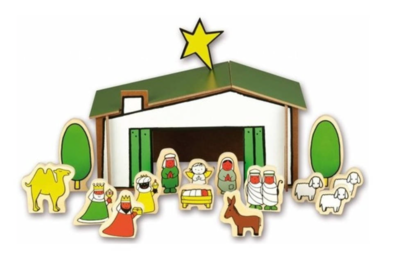 Houten kerststal, Dick Bruna