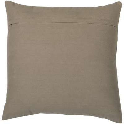 Laon kussens velvet naturel/blauw - set van 3