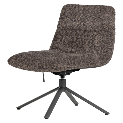 Soren verstelbare draaifauteuil wollig grijs