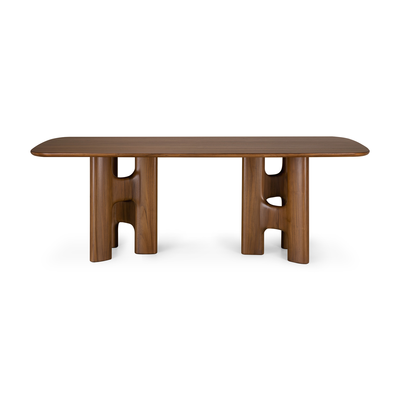 Eettafel Flow teak wild brown
