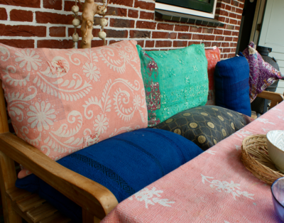 Kussen Kantha vintage 50x70 cm