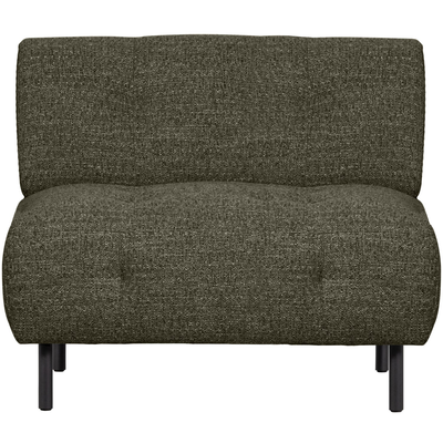 Lloyd fauteuil grof geweven groen melange