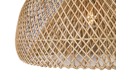 Hanglamp Rotan dubbele bol