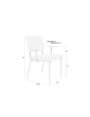 Zuiver Fellow Armstoel Off-White