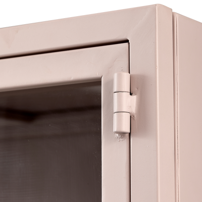 Ronja vitrinekast xl metaal soft pink