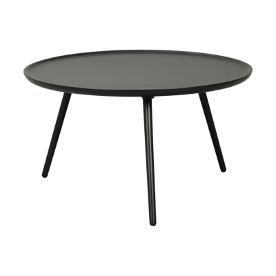 Daisy ronde houten salontafel zwart - Ø80 cm
