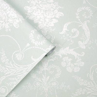 vliesbehang laura ashley josette duck egg