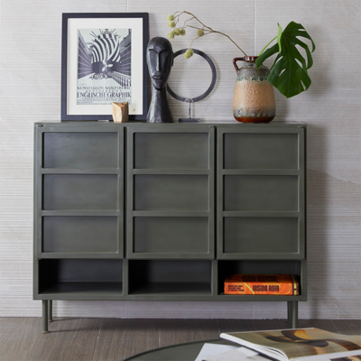 Dressoir Utah olijf groen Dressoir Utah Olijf Groen H92xB120xD33cm