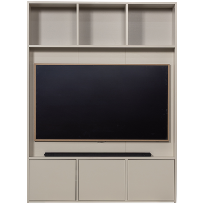 Meggy tv opbergkast 160 cm grenen middenbruin [fsc]