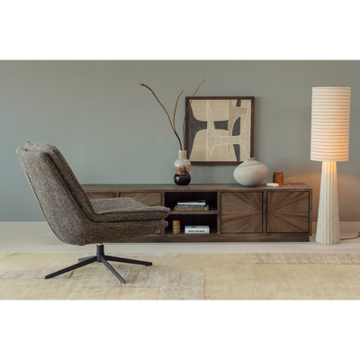 Milaro draaifauteuil naturel melange