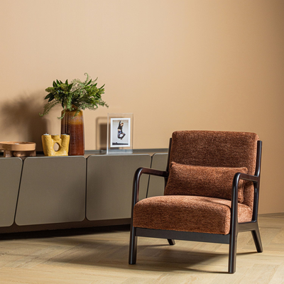 Mark fauteuil chenille bruin