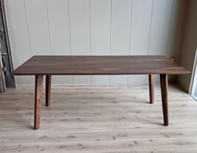 Old inn wonen eettafel mangohout walnoot