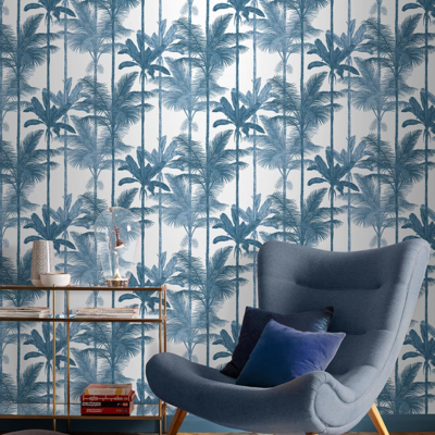 Graham &amp; Brown  vliesbehang  Jungle Cobalt