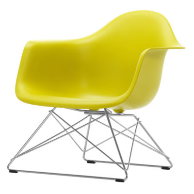 Vitra loungestoel Eames LAR chroom onderstel