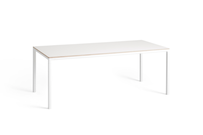 HAY tafel T12 - wit 200x95 | Frame: Powder Coated White | Blad: Laminate White