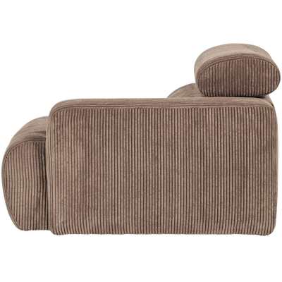 Novi 1-zits element arm links boucle karamelbruin