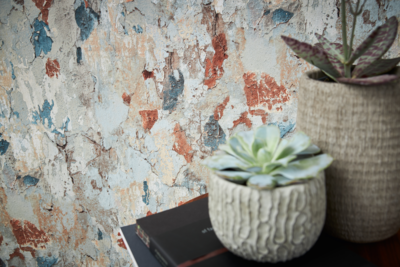Behang - Ruig betonlook
