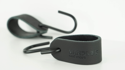Leren S-haak hangers (set van 4)