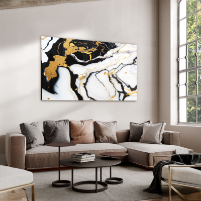 Walljar acrylglas schilderij - Broken Marble